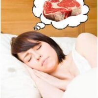 sonhar com carne crua